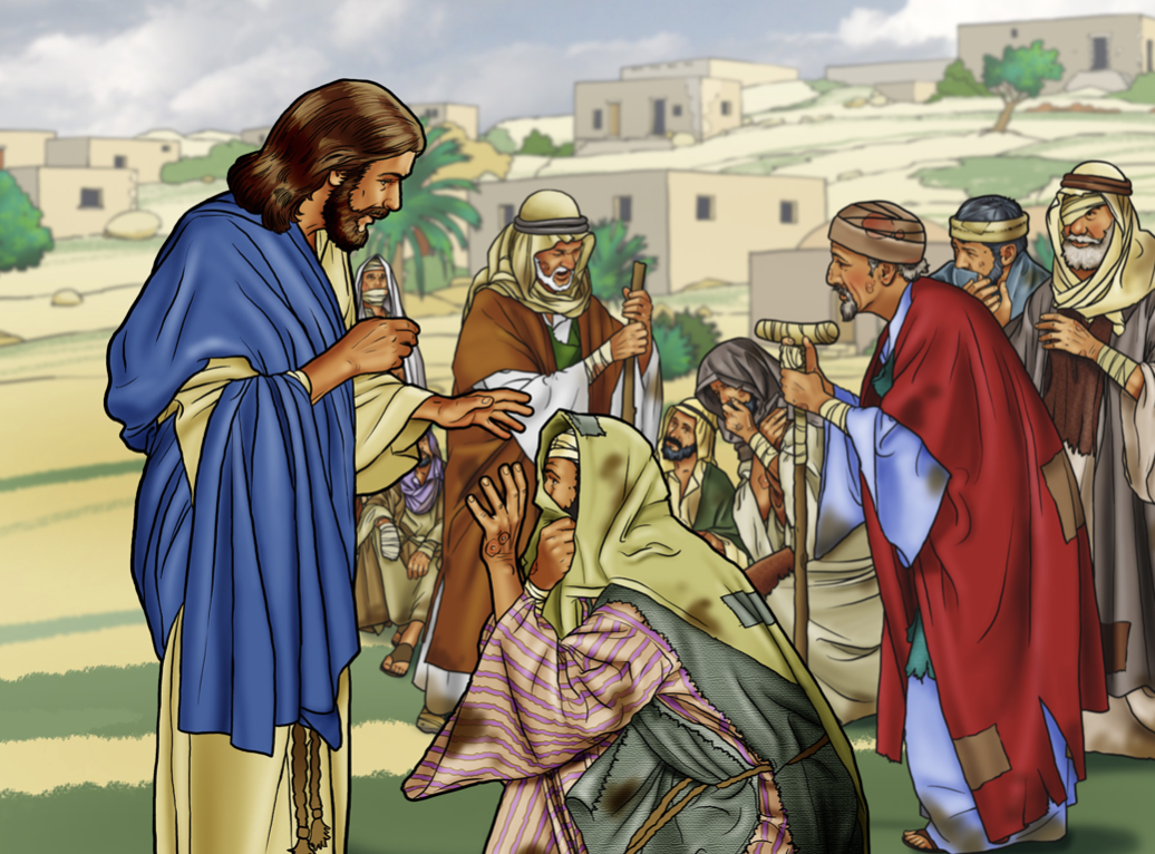 Jesus met ten leperds